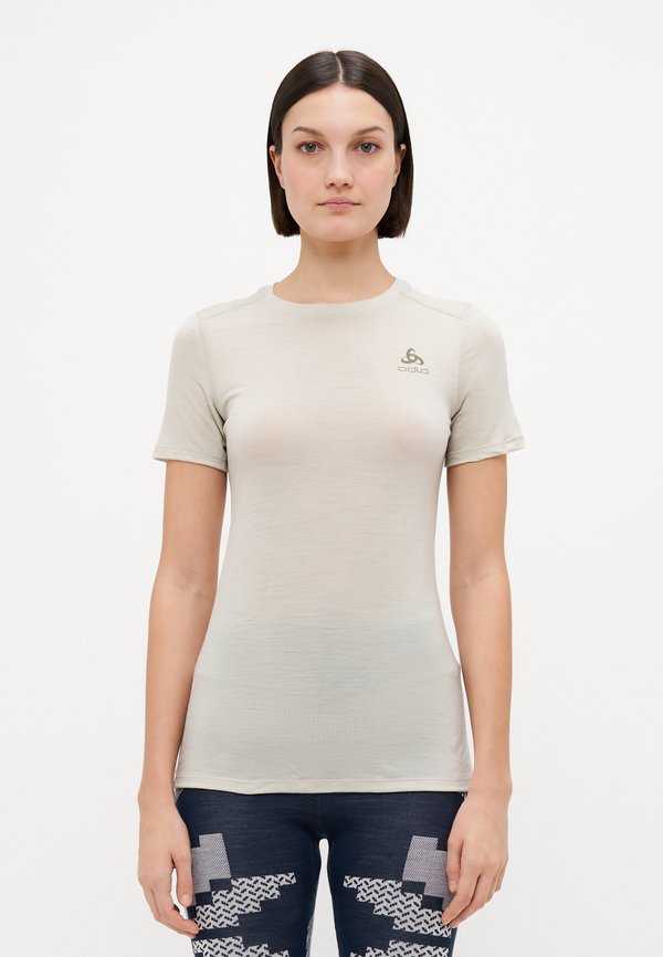 CREW NECK - Sports T-shirt - agate gray