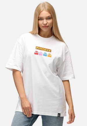 UNISEX PAC MAN FRUIT EYES - Tricou cu imprimeu - white