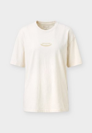 Patagonia, '95 OVAL LOGO OVERSIZED - Μπλουζάκι με στάμπα - undyed natural