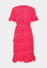ONLY ONLOLIVIA WRAP DRESS - Dnevna haljina - mars red