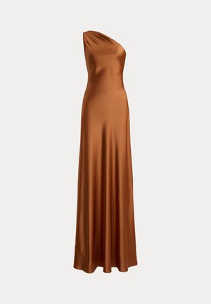 Lauren Ralph Lauren, SATIN CHARMEUSE ONE-SHOULDER GOWN - Ένδυση για ειδικές περιστάσεις - red terracotta