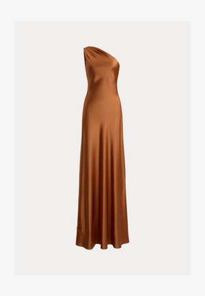 Lauren Ralph Lauren, SATIN CHARMEUSE ONE-SHOULDER GOWN - Vestido de fiesta - red terracotta