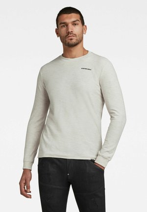TEXTURED STITCH TWEATER - T-shirt à manches longues - off white