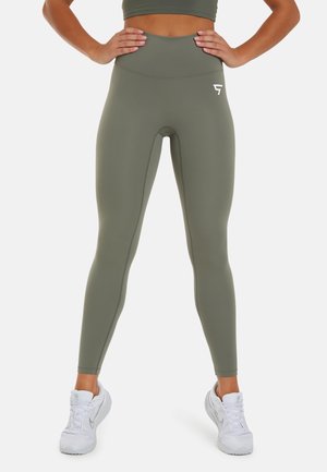 RAPIDPACE HIGH WAISTED - Leggings - Hosen - moss green