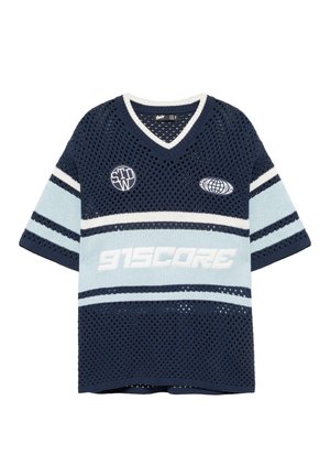 PULL&BEAR, T-shirt imprimé - blue