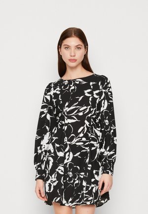 Vero Moda VMPOLLIANA INGE MINI DRESS - Φόρεμα ημέρας - black/polliana