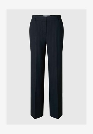 Selected Femme MIT WEITEM BEIN NADELSTREIFEN - Pantalon classique - dark sapphire