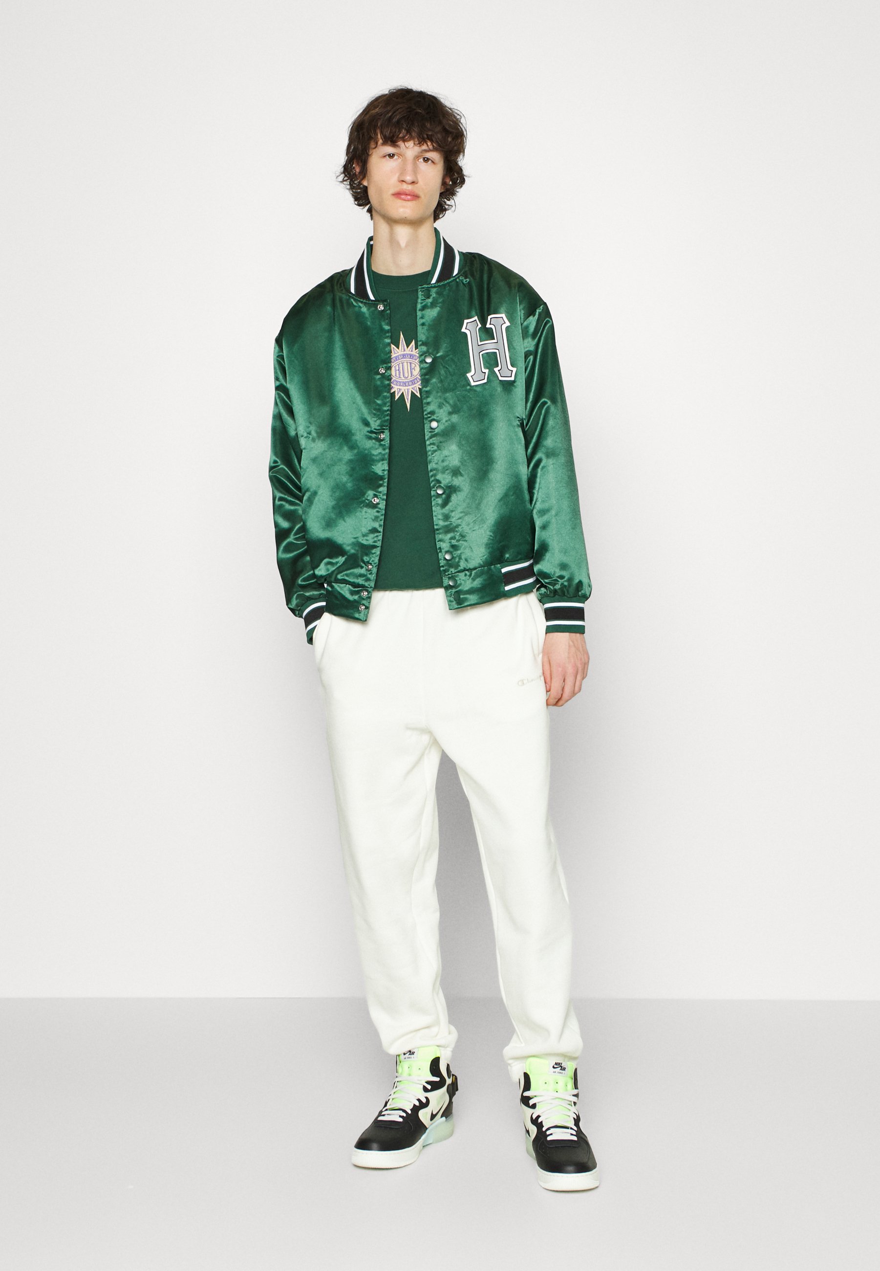 HUF Crackerjack Satin Baseball Jacket ジャケットスタジャン HUF CRACKERJACK SATIN BASEBALL JACKET