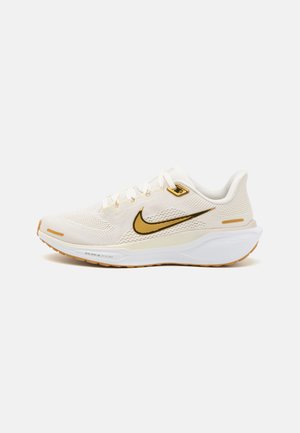 Nike Performance AIR ZOOM PEGASUS 41 - Road running shoes - 
off-white, gold-coloured