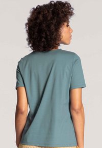 Calida KURZARM- V-NECK - Pyjama top - eucalyptus
