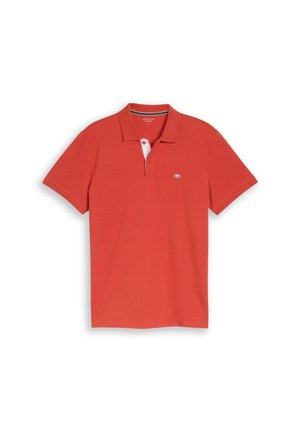 TOM TAILOR, BASIC POLO WITH CONTRAST - Polokošeľa - chili orange
