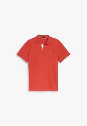 TOM TAILOR, BASIC POLO WITH CONTRAST - Polokošeľa - chili orange