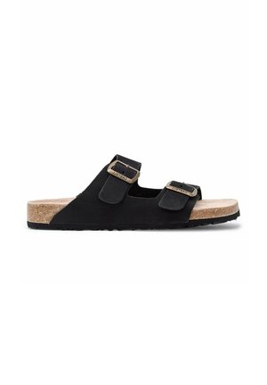 Castell Menorca SANDALIAS UNISEX A TIRAS CON SUELA ANATÓMICA - Sandalias planas - black