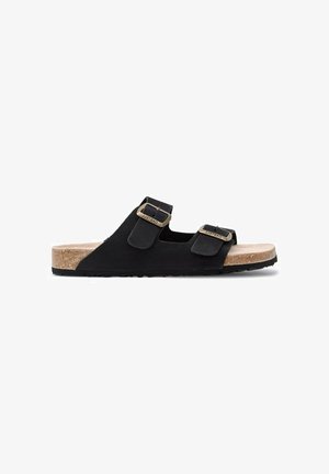 Castell Menorca SANDALIAS UNISEX A TIRAS CON SUELA ANATÓMICA - Sandalias planas - black