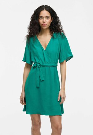 VILA Jurk - cadmium green