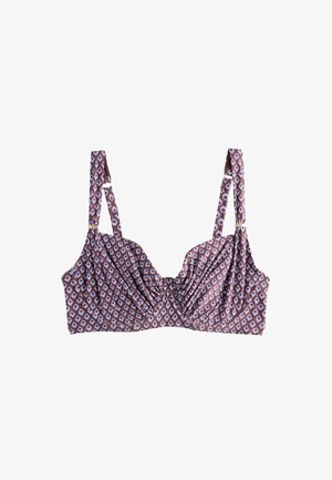 Next, BIKINI TOP - Bikiinide ülaosa - chocolate brown geometric