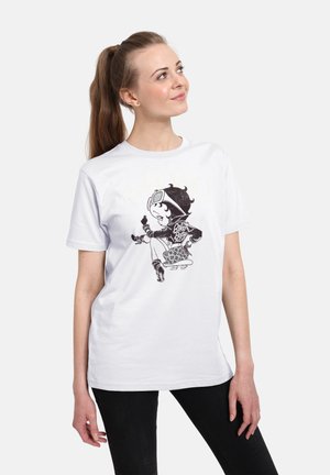 BETTY BOOP BIKER - Camiseta estampada - white