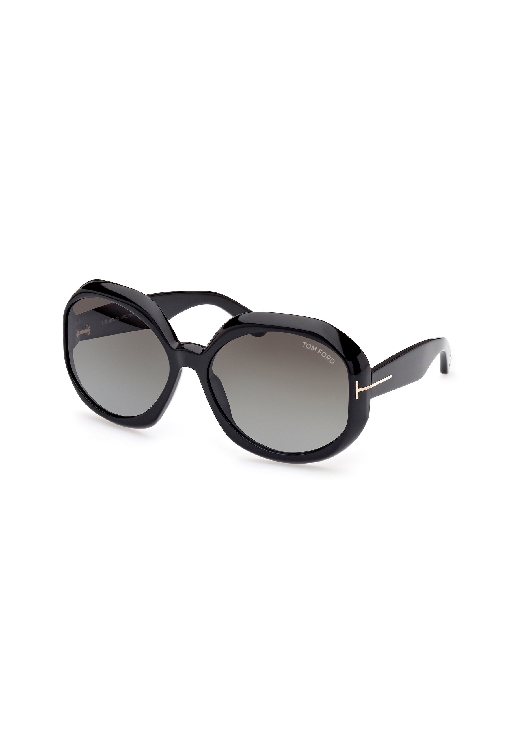 Tom Ford Oversized Black Frame Sunglasses with Gray Gradient Lenses Tom Ford Graydon TF1213 Square Sunglasses | Fashion Eyewear US main image 2