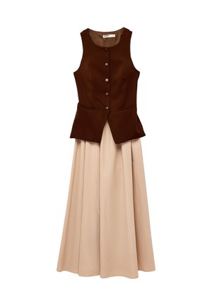 Koton, LONG - Shirt dress - brown