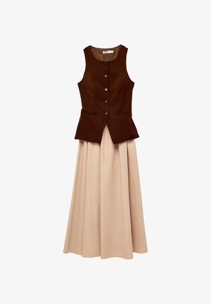 Koton, LONG - Shirt dress - brown