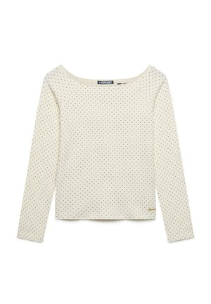 Superdry & Co, SUPERDRY - Striktrøje - off white polka dot