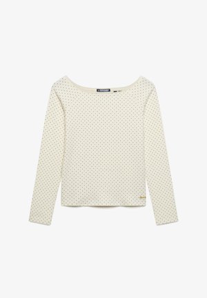 Superdry & Co, SUPERDRY - Striktrøje - off white polka dot