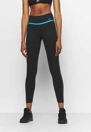 ONE 7/8 - Leggings - black/chlorine blue