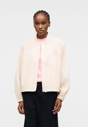 Tommy Hilfiger LOGO EMBROIDERY BALLOON SLEEVE BOMBER JACKET - Μπουφάν τύπου bomber - caravan