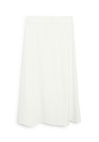 GODET MIDI WITH SEAM DETAILS - Gonna a campana - white
