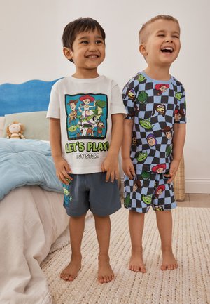 Next, REGULAR FIT - TOY STORY 2 PACK SET - Nattøj sæt - black/green/blue/whie