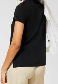 Street One T-shirt med print - black