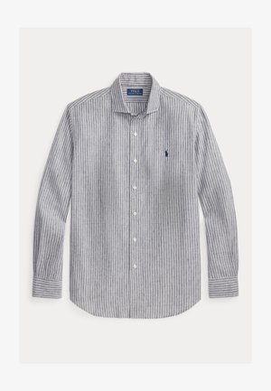 Polo Ralph Lauren, CUSTOM FIT STRIPED SEERSUCKER SHIRT - Majica - newport navy/white