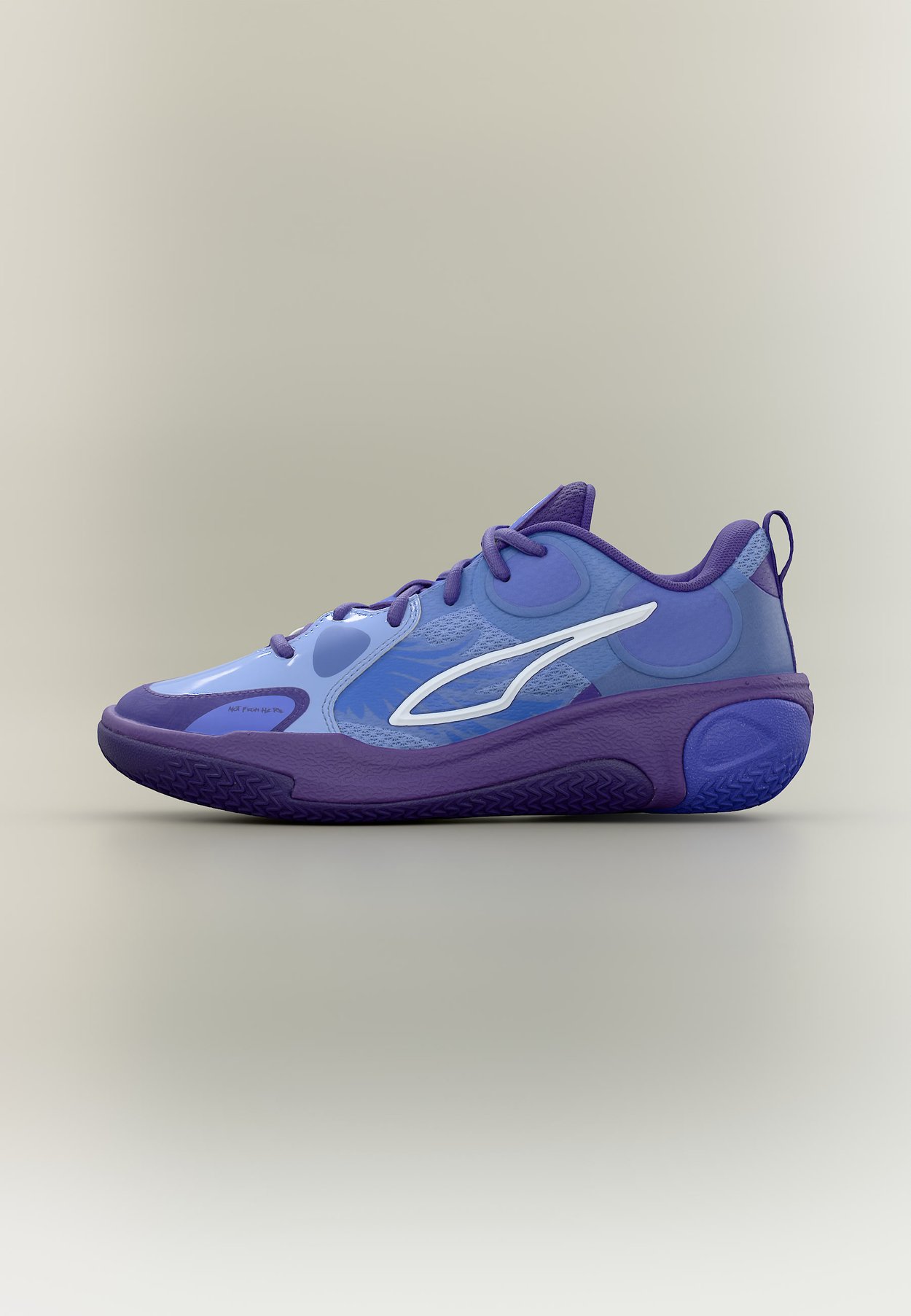 PUMA MB WORLD 01 JR UNISEX - Basketball shoes - intense lavender/dark amethyst
