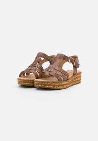 Gabor Platform sandals - peanut