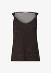 V-NECK TOP WITH DECORATIVE DETAIL - Débardeur - molten earth