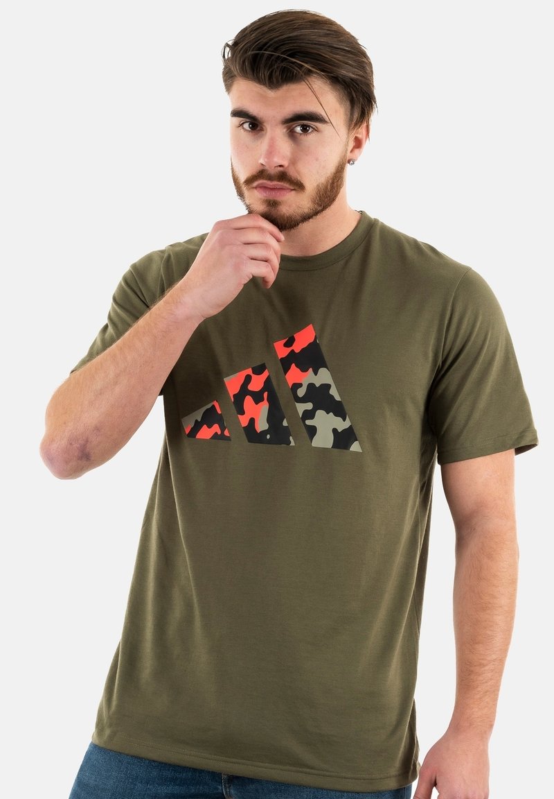 adidas Originals Print Tshirt vert/green Zalando.de