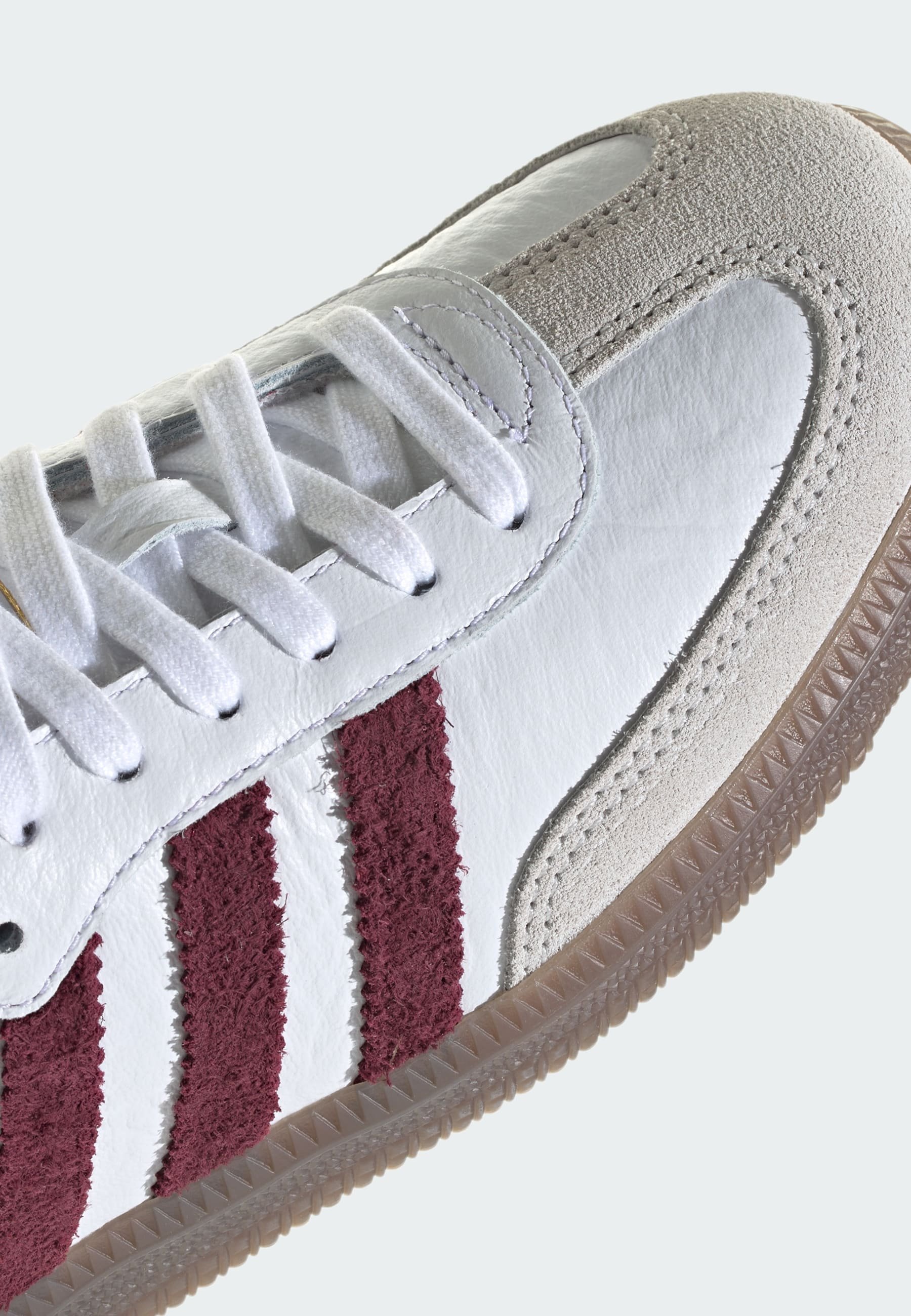 adidas Originals SAMBA OG W - Low-Top-Sneaker - ftwr white/maroon