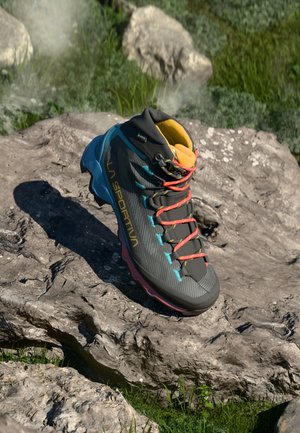 AEQUILIBRIUM GTX - Pārgājienu apavi - carbon/tropic blue