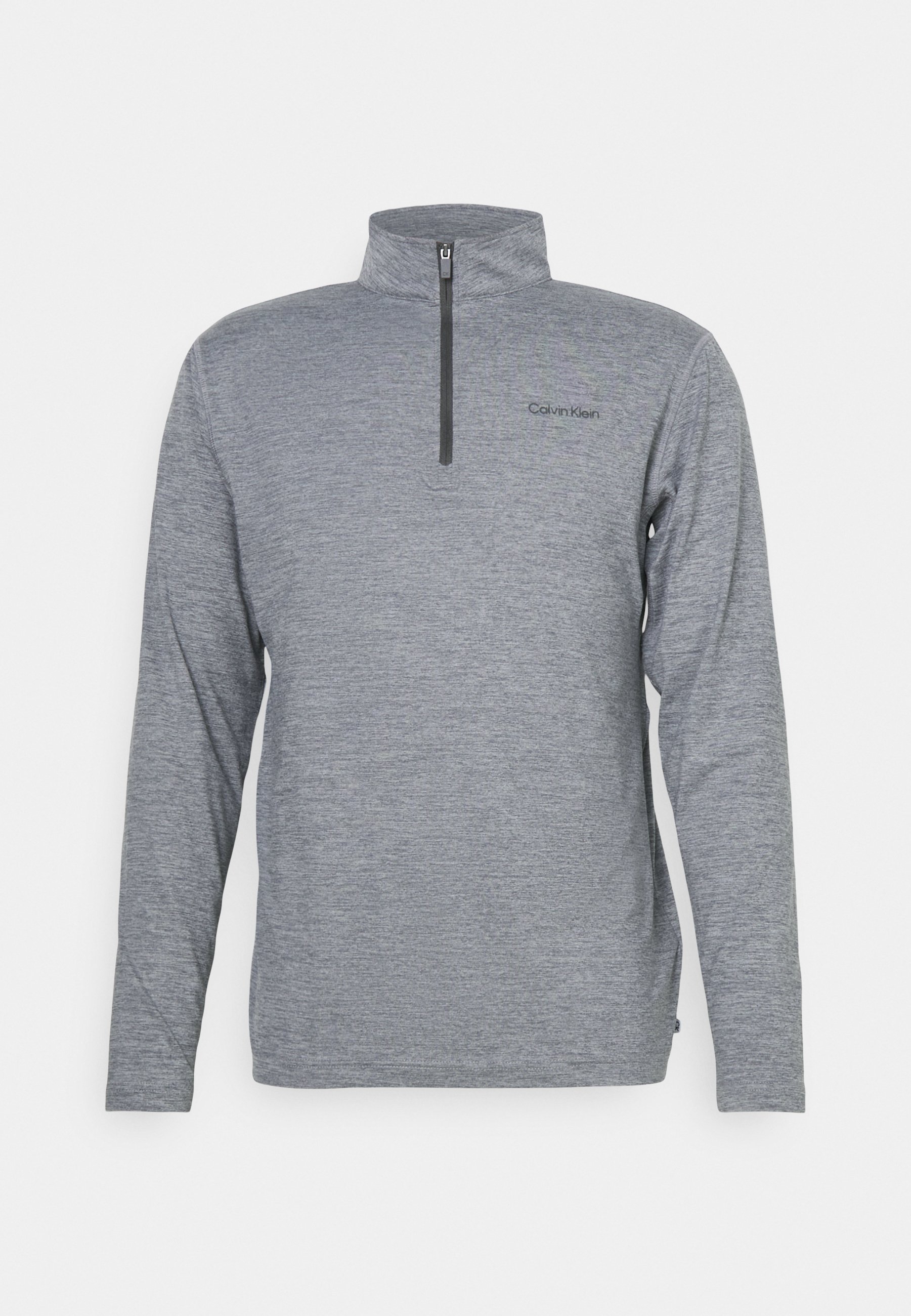 Calvin Klein Golf NEWPORT HALF ZIP - Long sleeved top - silver