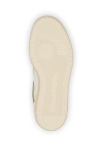 Krémová gumová podrážka boty se strukturovaným povrchem a vzorovanými drážkami, s vyraženým logem "Marc O'Polo", velikost označena jako 37.