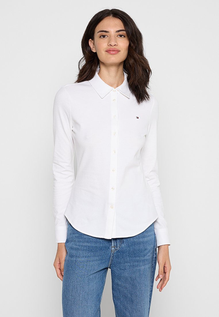 Tommy Hilfiger Overhemdblouse wit Tommy Hilfiger Overhemdblouse wit