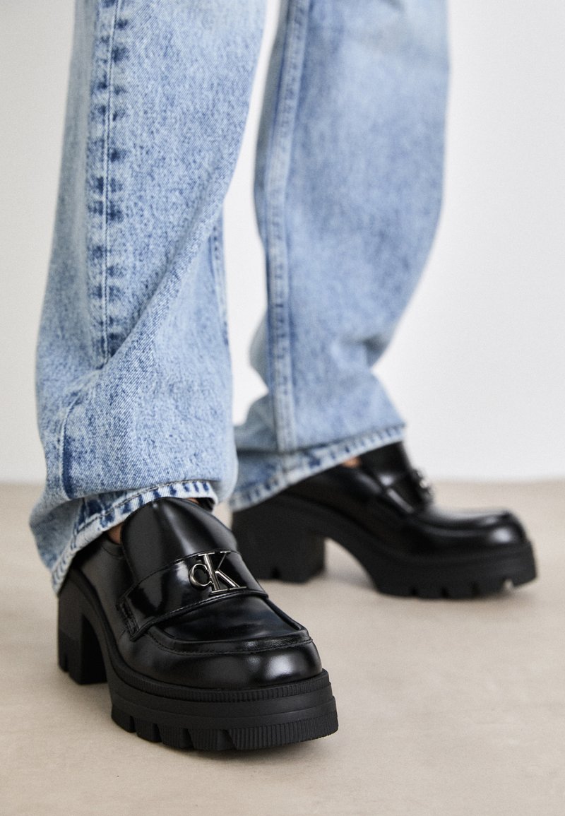 Calvin Klein Jeans CHUNKY LOAFER - High heels - triple black  display picture 3