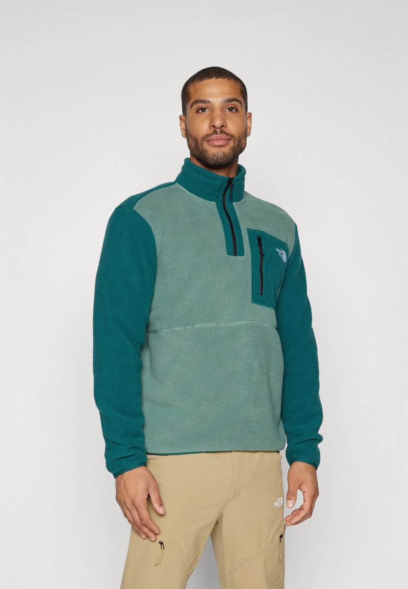 The North Face - YUMIORI 1/4 ZIP - Pulover iz flisa - duck green/deep nori/black, Povečajte