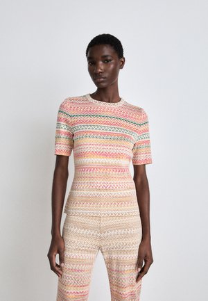 T-Shirt print - bright toffee