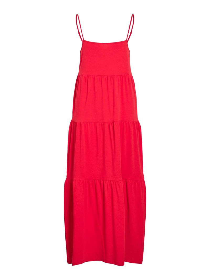 Vila Maxi-jurk rood gemêleerd