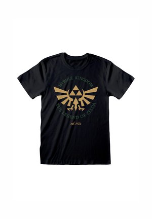 NINTENDO LEGEND OF ZELDA HYRULE KINGDOM CREST - Print T-shirt - black