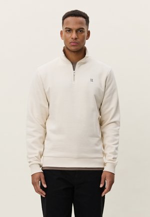 CORE CONTRAST HALF ZIP - Sweatshirt - ivory