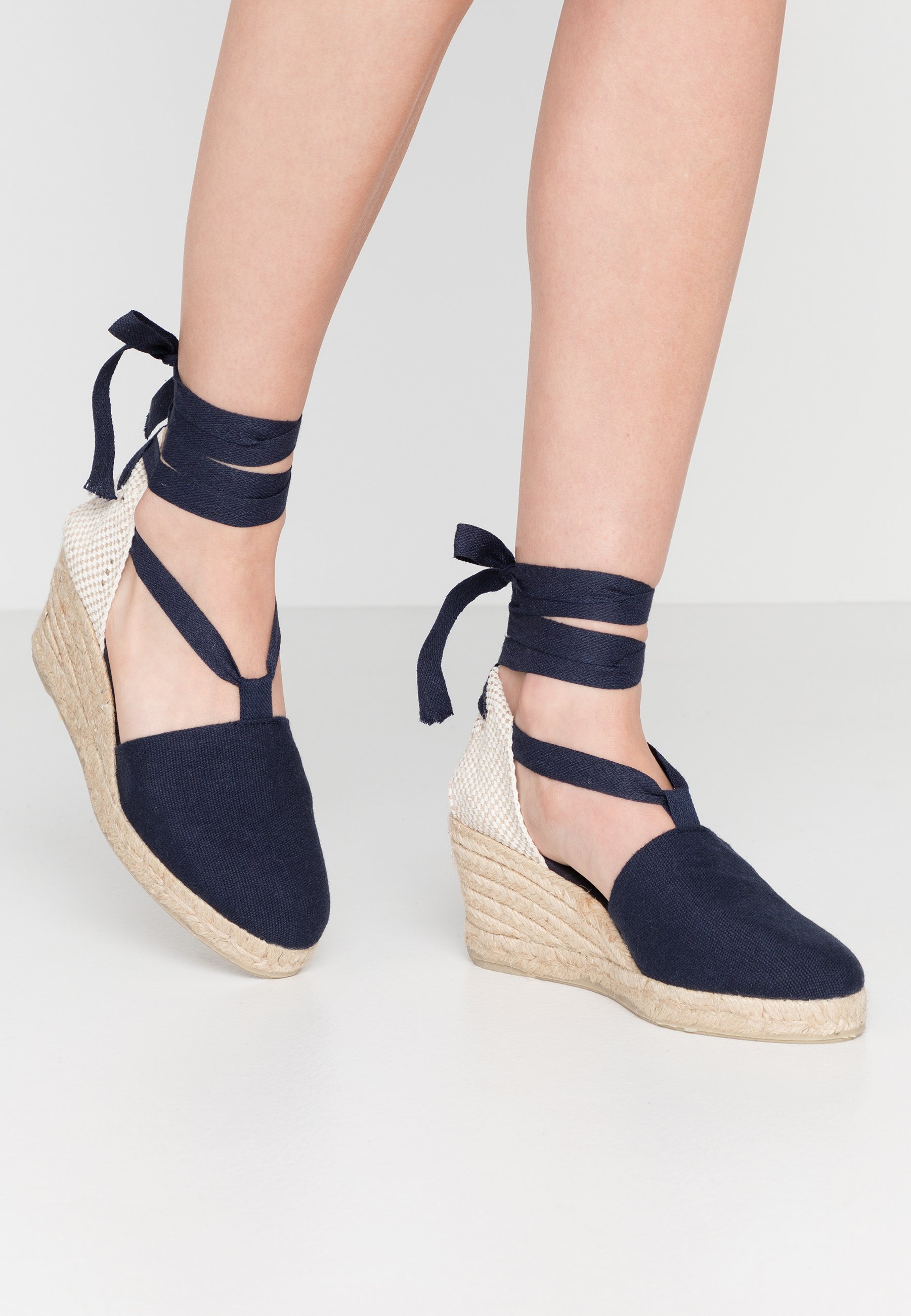 LACE UP WEDGES Espadrillos navy LACE UP WEDGES Espadrillos navy