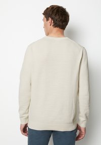 Marc O'Polo CREWNECK - Strickpullover - white cotton