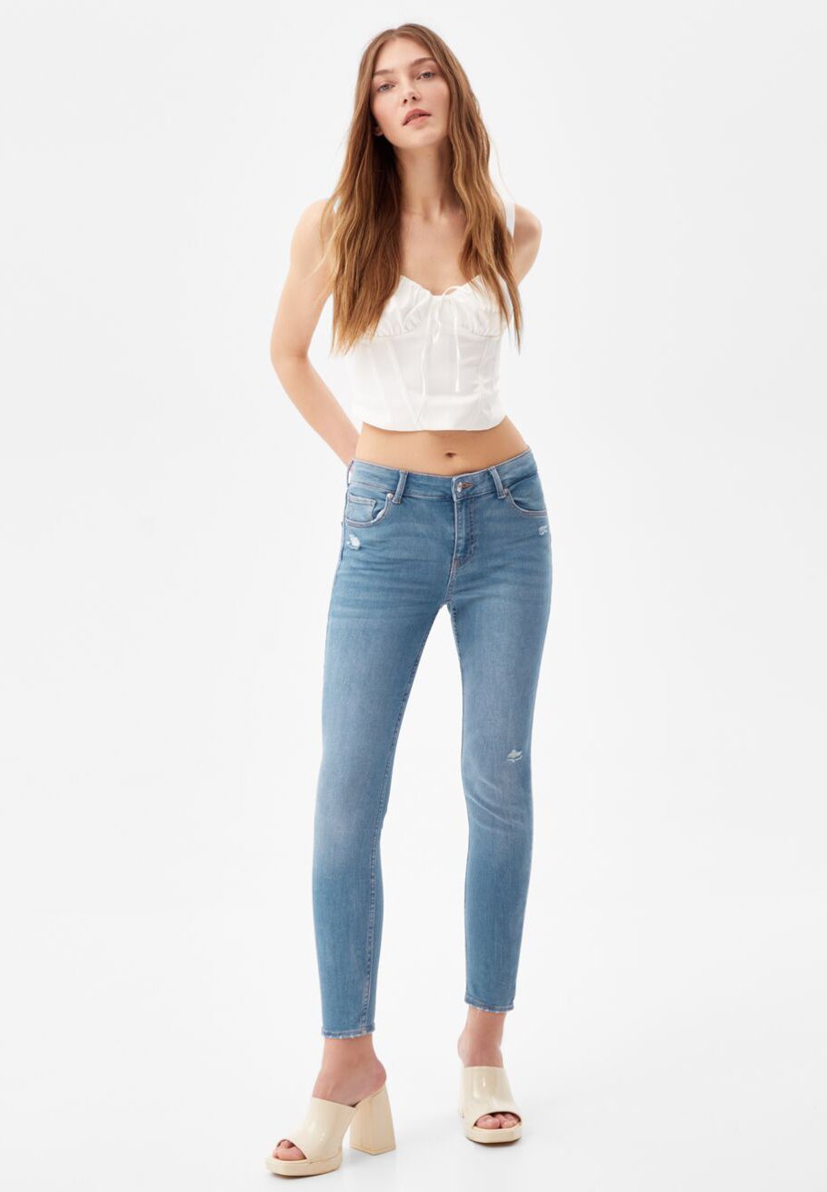 Bershka PUSH UP - Jeans Skinny Fit - dark blue/blu scuro - Zalando.it